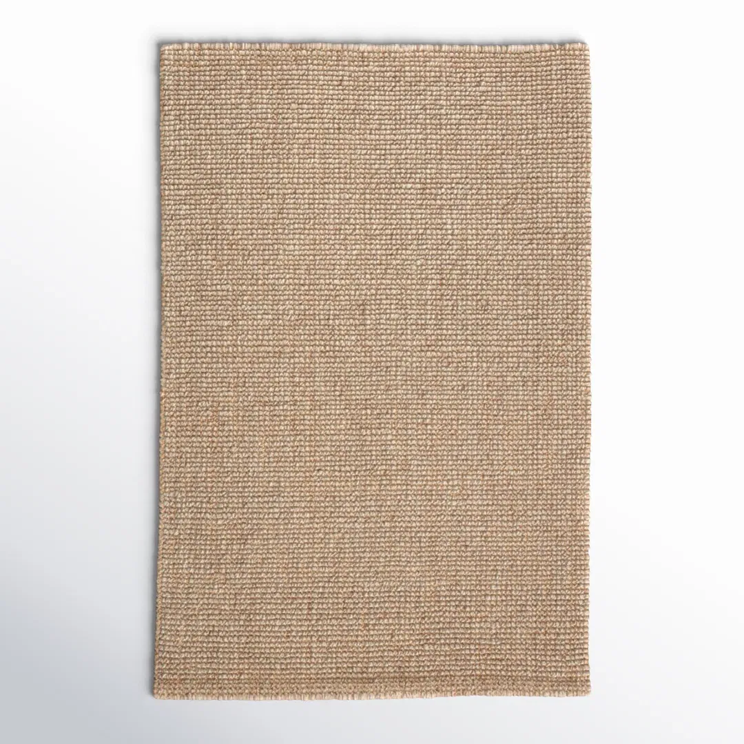 Oceana Natural Solid Light Gray/ Tan Area Rug large image 