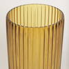 Dawn 11.4' Ribbed Amber Glass Vase, by Mercana, 6.1" length x 6.1" width x 11.42" height thumbnail 5