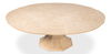 Giselle Jupe Table,Med,Bleached Oak, Dining Table by Sarreid, 55" length x 55" width x 30" height thumbnail 3