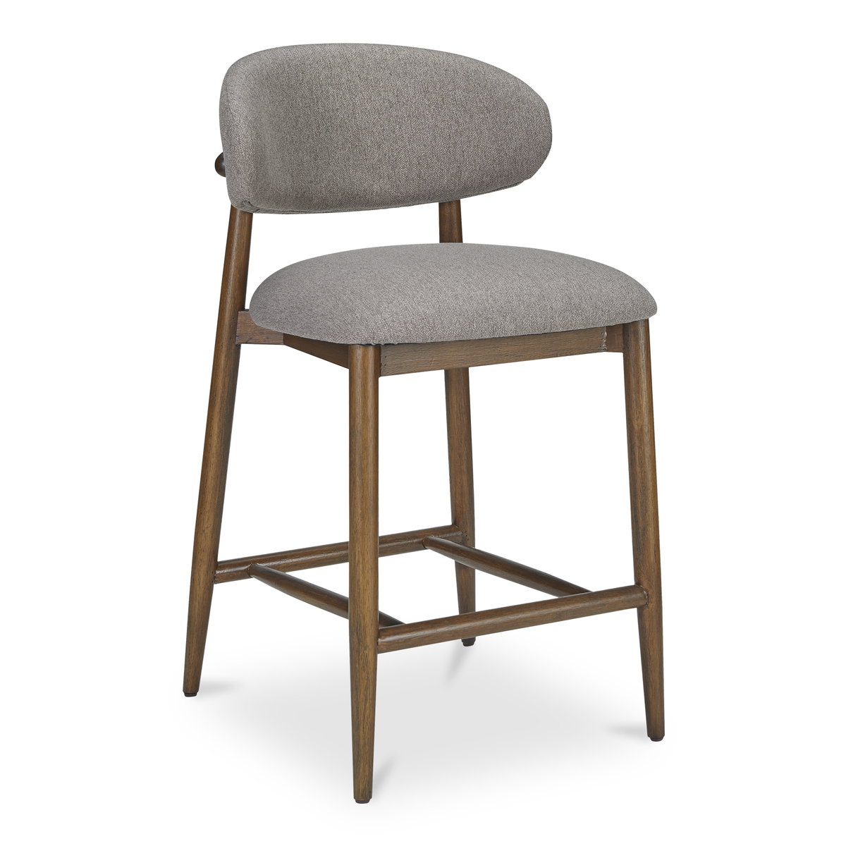 Ellie Counter Stool Light Brown, Counter & Bar Stool by Moe's Home, 19.5" width x 37" height x 22" depth View 2