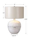 Georgios Textured Ceramic Lamp, Table Lamp by Uttermost, 16" width x 23.25" height x 16" depth thumbnail 3