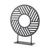 Micra  Matte Black Metal Decorative Object on a Stand, by Mercana, 11.02" length x 2.99" width x 13.39" height thumbnail 1