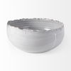 Larsen 13L x 13W White Ceramic Large Decorative Bowl, by Mercana, 12.8" length x 12.8" width x 5.12" height thumbnail 7