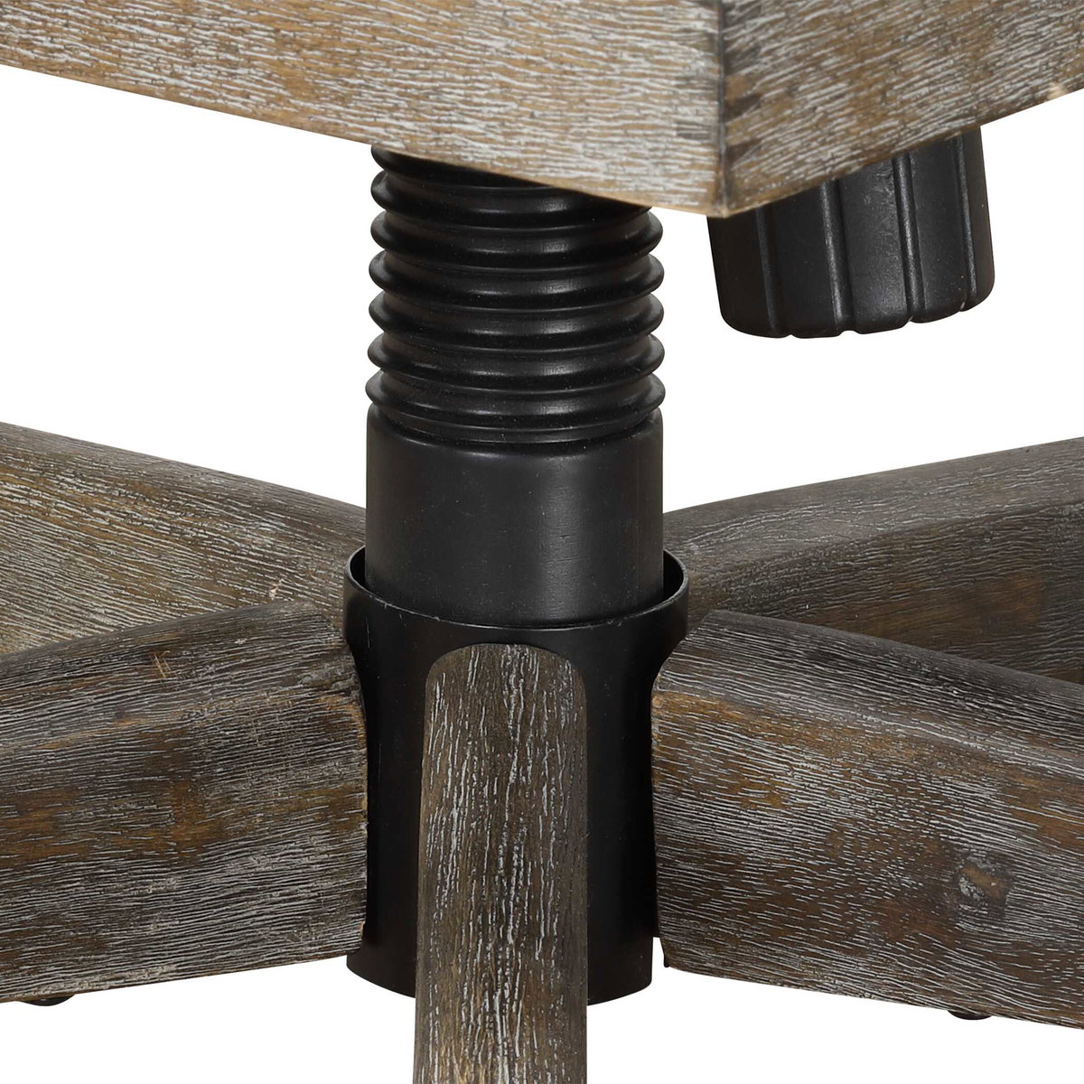 Aidrian Charcoal Desk Chair, Furniture by Uttermost, 22.5" width x 39" height x 25" depth View 7