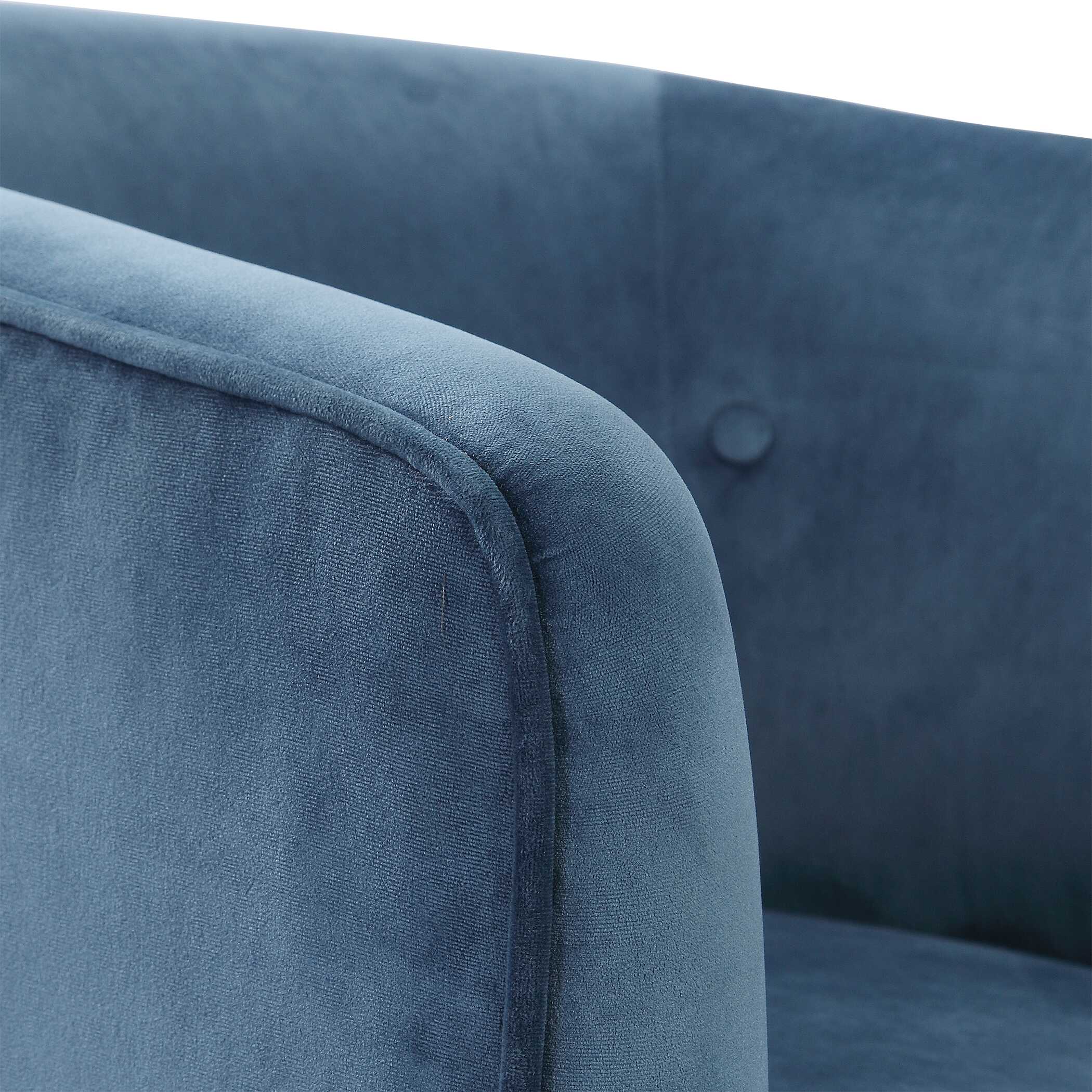 Mallorie Blue Swivel Chair large image 
