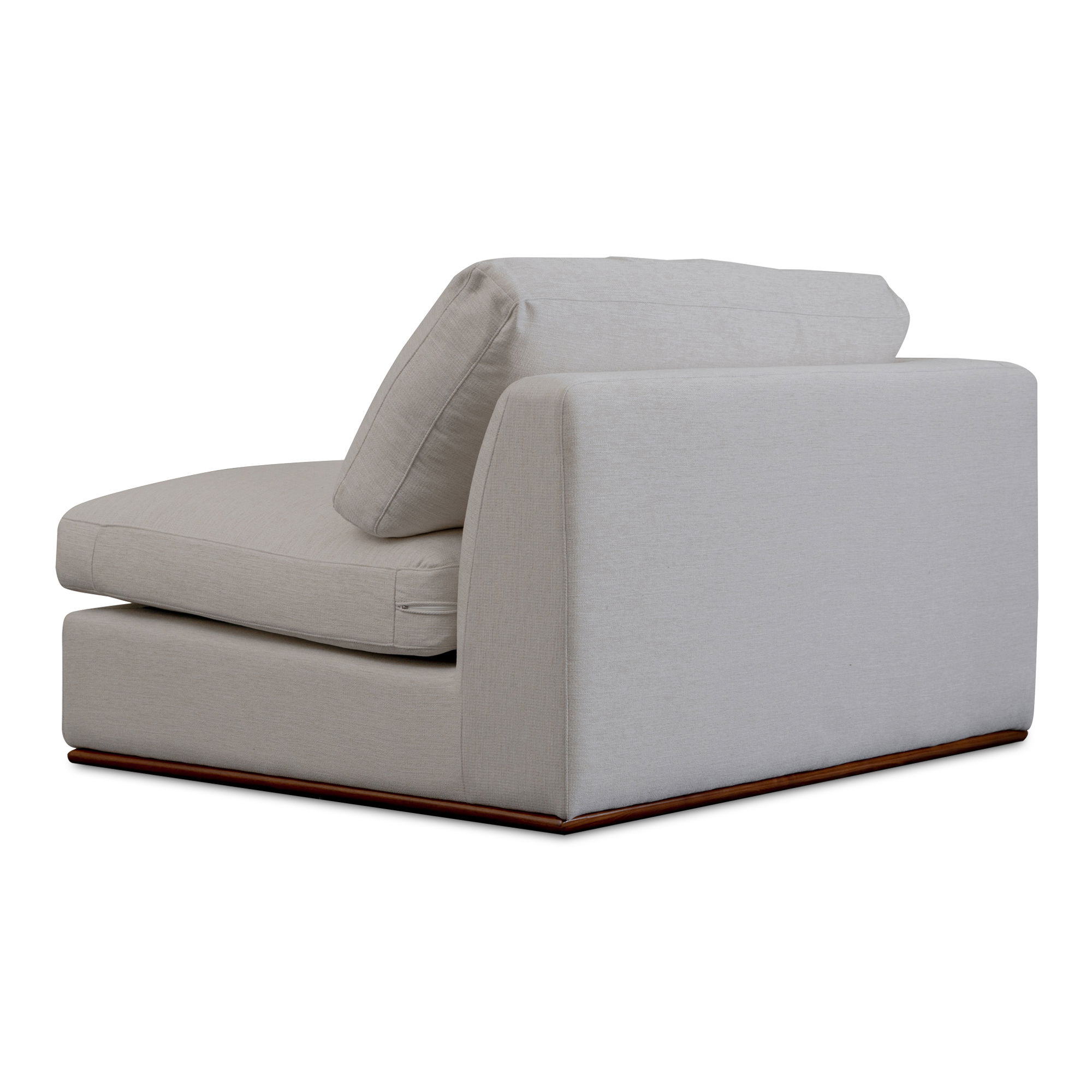 Rue Left Arm Facing Chair Off White, Sectional Sofa by Moe's Home, 47.6" width x 23.6" height x 41" depth View 4