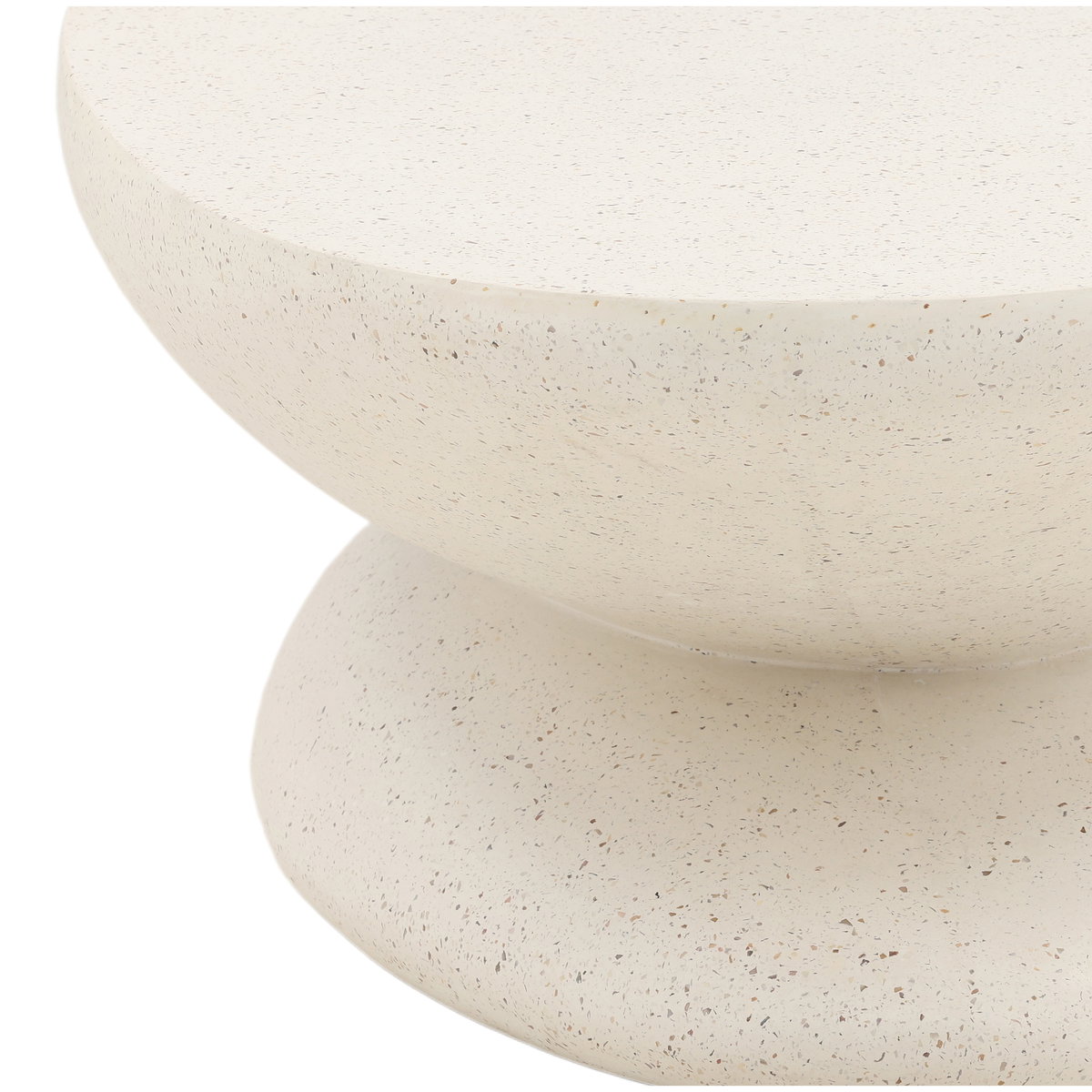 Jaela Coffee Table Ivory, by Dovetail, 53" width x 15.7" height x 27.7" depth View 5