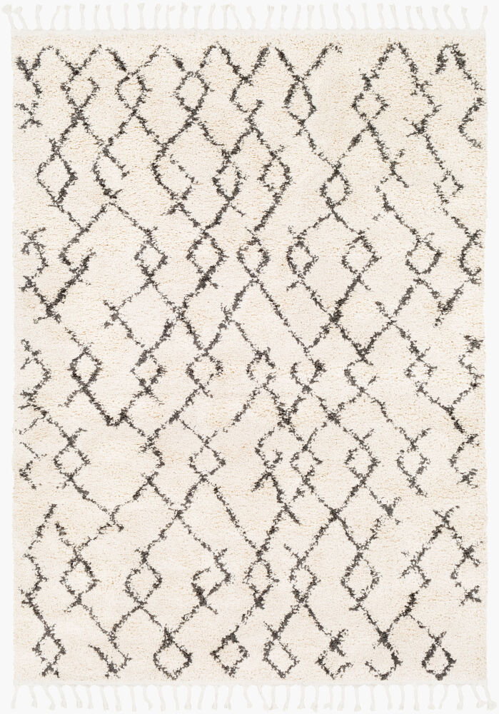 Berber Shag Machine Woven Rug, by Surya, 7'2.61" length x 5'2.99" width