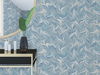 Ebru Swirls Blue Peel & Stick Wallpaper thumbnail 1