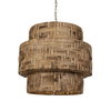 Water Hyacinth 4 Light Woven Pendant, Mini Light Pendant by Uttermost, 24.25" width x 23" height x 24.25" diameter x 24.25" depth thumbnail 1