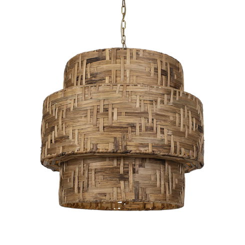Water Hyacinth 4 Light Woven Pendant