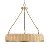 Ladakh 9 Light Round Wicker Pendant, by Uttermost, 28" width x 27" height x 28" diameter thumbnail 7