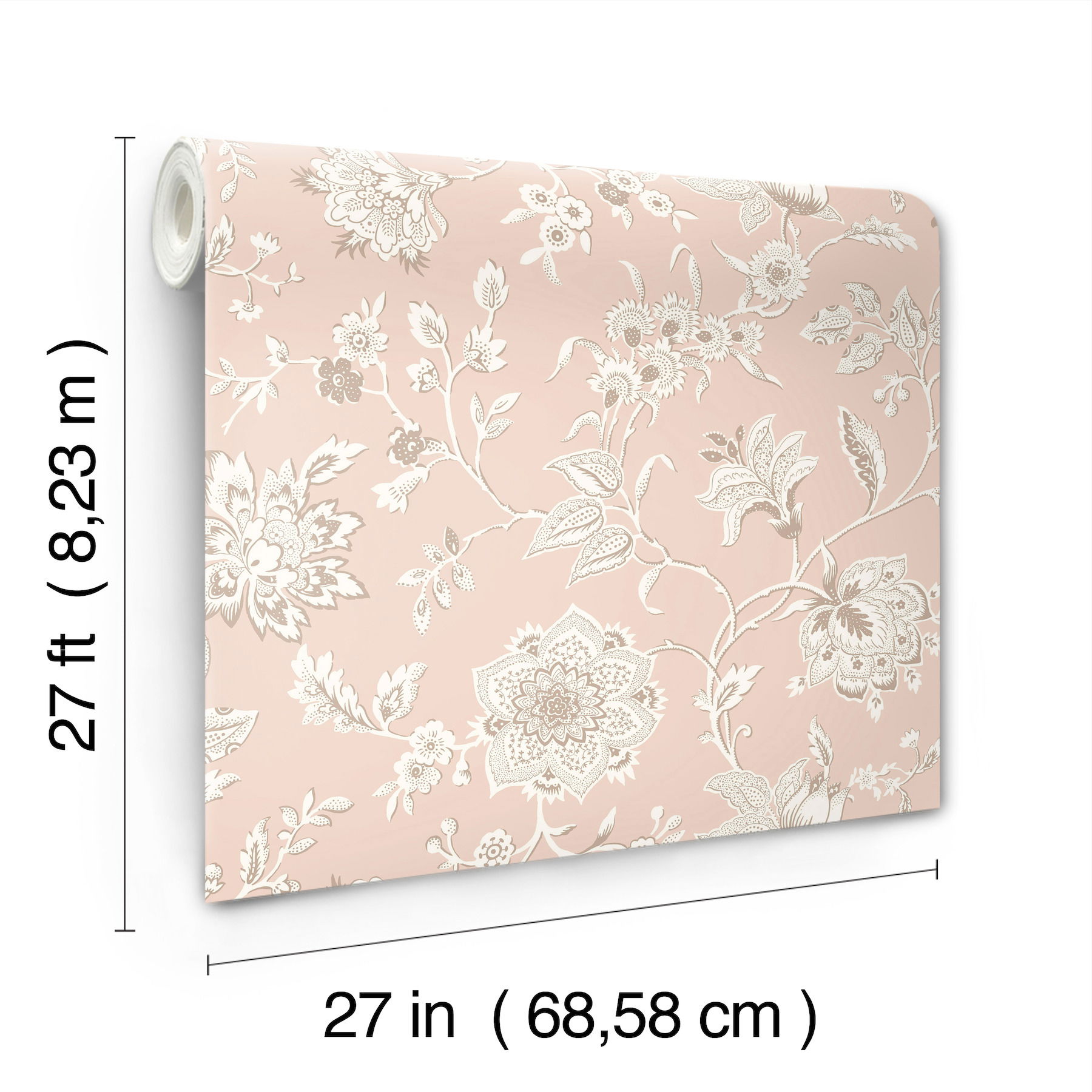 Sutton Blush Wallpaper large image 