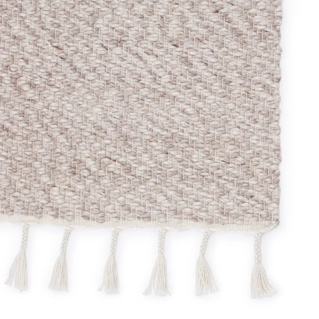 Jaipur Living Adria Indoor/ Outdoor Solid Cream/ Gray Area Rug 9'X12' large image 