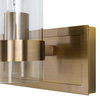 Cardiff Antique Brass 3 Light Vanity, Sconce by Uttermost, 23" width x 10.12" height x 5.75" depth thumbnail 7
