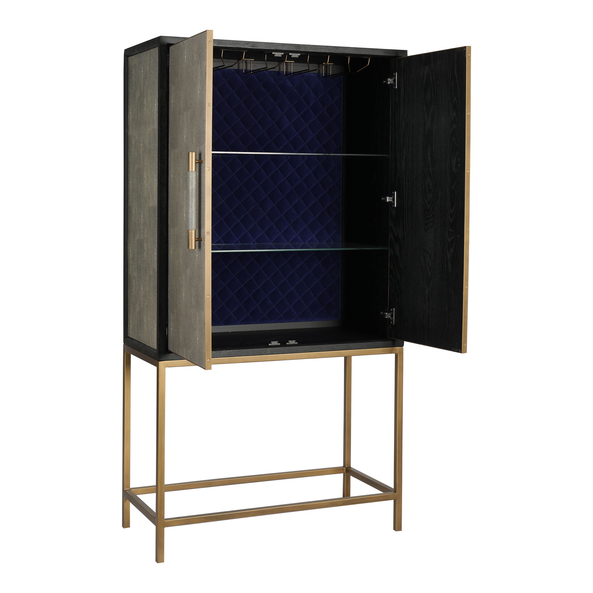 Mako Bar Cabinet Grey large image 