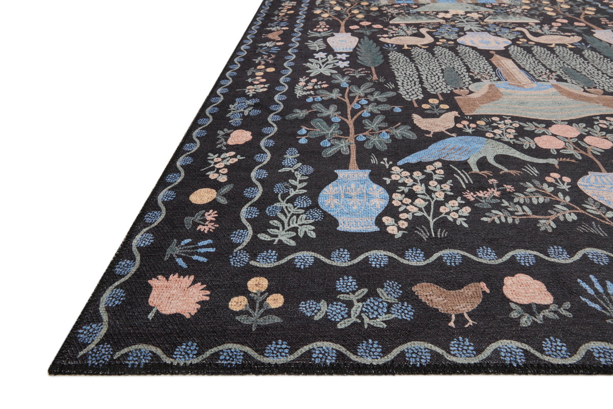 Rifle Paper Co. x Loloi Menagerie Rug, 2'3" length x 3'9" width View 2