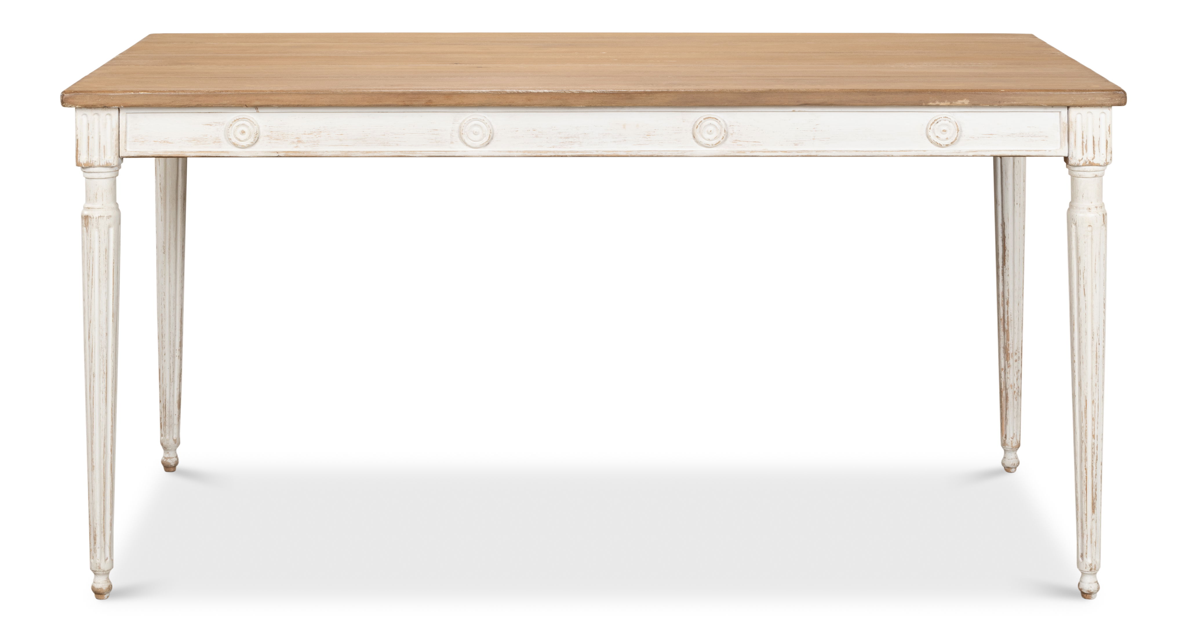 Lady's Dining Table, by Sarreid, 63" length x 32" width x 31" height View 2