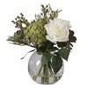 Belmonte Floral Bouquet & Vase, Artificial Plants & Flower by Uttermost, 14" width x 13" height x 12" depth thumbnail 3