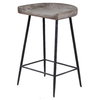 Cordova Carved Wood Counter Stool, Counter & Bar Stool by Uttermost, 17" width x 26.5" height x 14" depth thumbnail 1