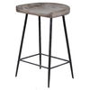 Cordova Carved Wood Counter Stool, Furniture by Uttermost, 17" width x 26.5" height x 14" depth thumbnail 1