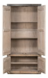 Chamonix Tall Cupboard, Shelving & Bookcase by Sarreid, 45" length x 18" width x 91" height thumbnail 9