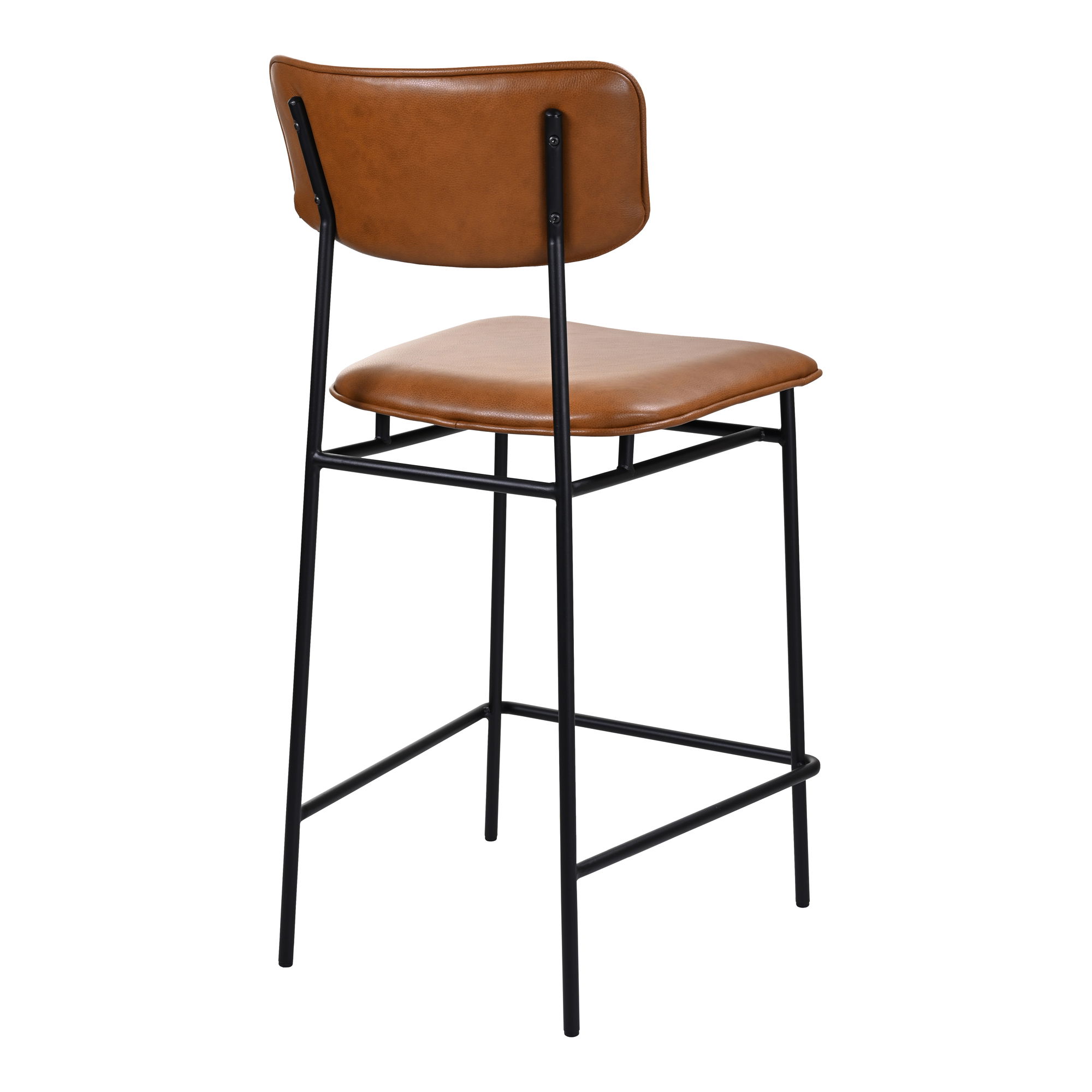 Sailor Counter Stool Brown, Counter & Bar Stool by Moe's Home, 18.1" width x 42.5" height x 21.5" depth View 4