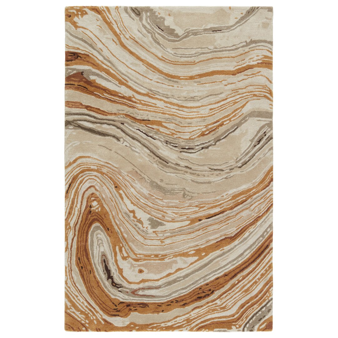 Jaipur Living Atha Handmade Abstract Gold/ Light Taupe Area Rug 5'X8' large image 