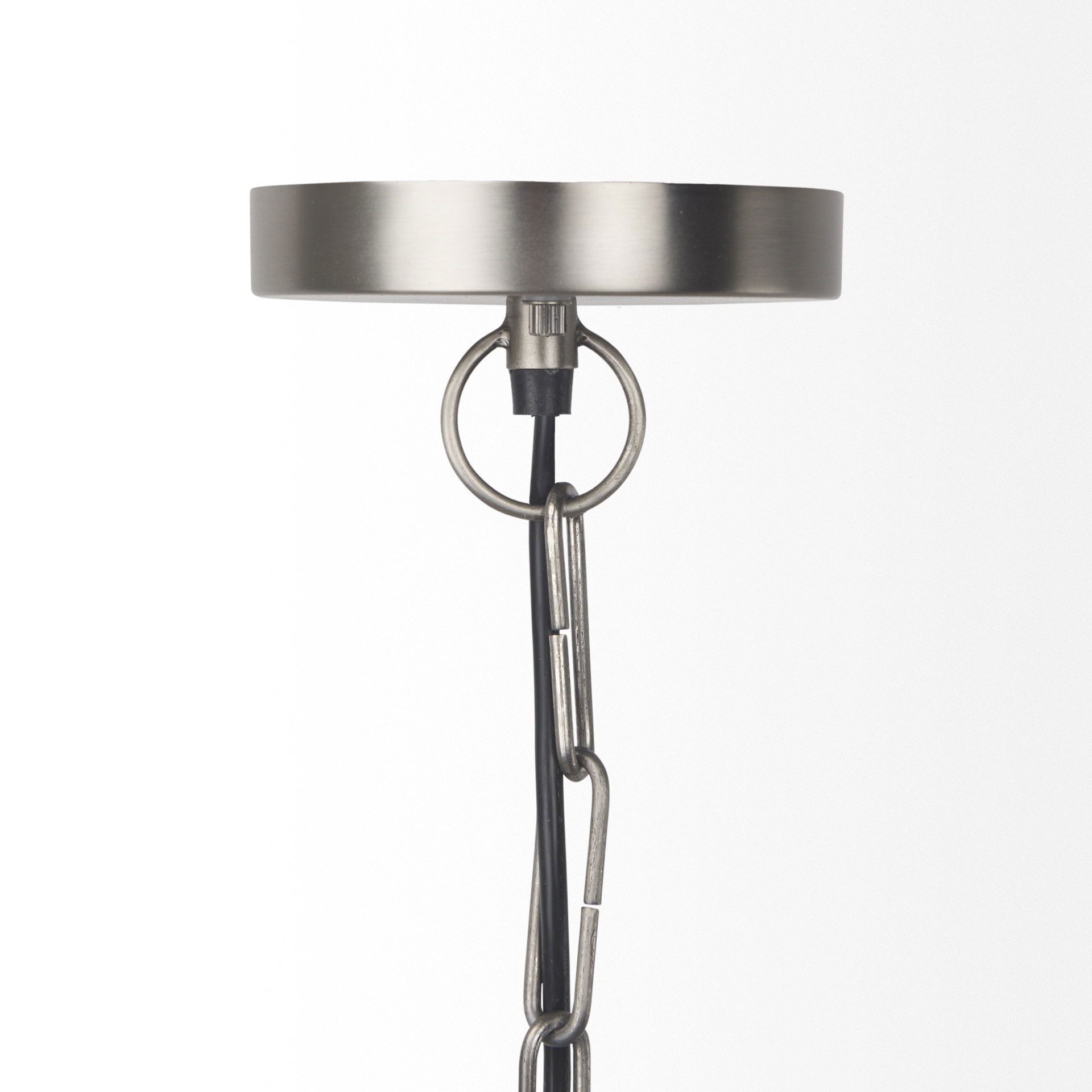 Leighton  Antique Nickel Pendant Light large image 