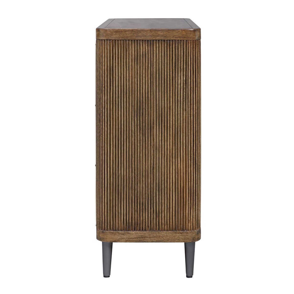 Pinstripe Tambour 2 Door Cabinet, Furniture by Uttermost, 36" width x 34.25" height x 14" depth View 5