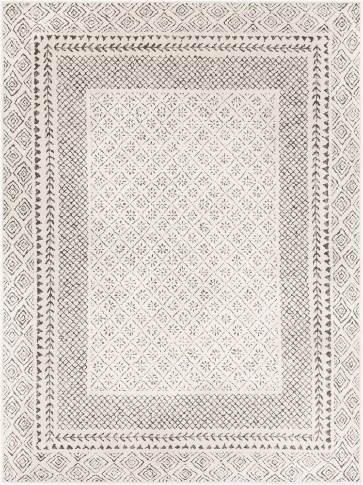 Bahar Machine Woven Rug, by Surya, 7'2.61" length x 5'2.99" width