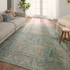 Jaipur Living Rehema SLN22 Handknotted Floral Blue Area Rug (8'6'x11'6') thumbnail 3
