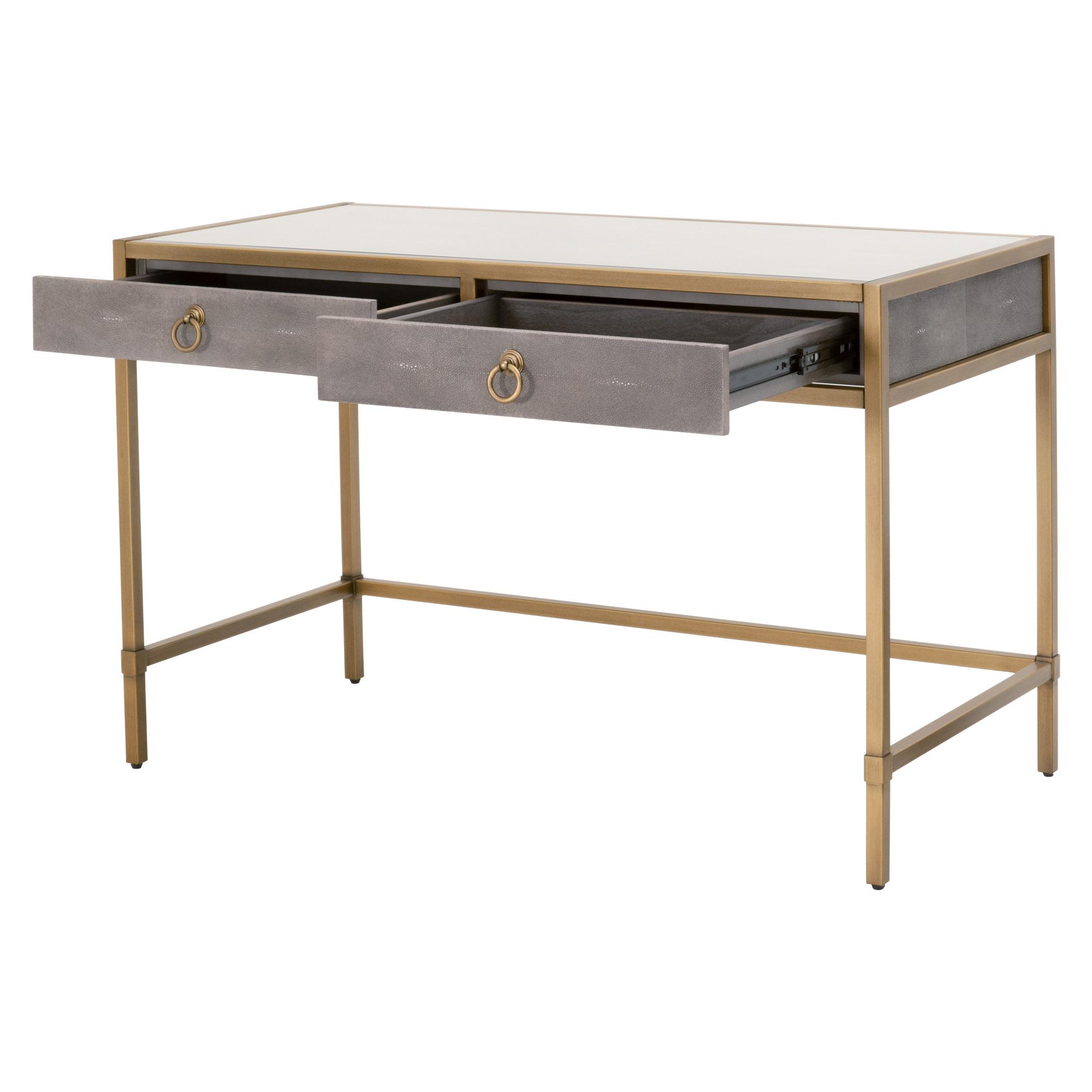 Strand Shagreen Desk, by Essentials for Living, 49" width x 31.5" height x 24" depth View 4
