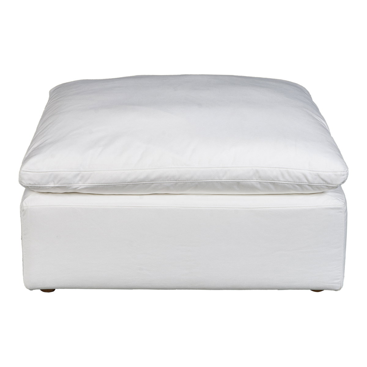 Terra Condo Ottoman Cream White, by Moe's Home, 38" width x 19" height x 38" depth View 1