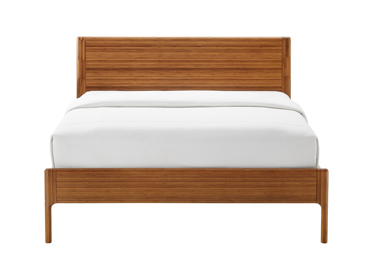 Ventura Cal King Platform Bed, Amber, by Greenington, 91.25" length x 76.5" width x 39.5" height View 1