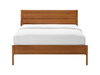 Ventura Cal King Platform Bed, Amber, by Greenington, 91.25" length x 76.5" width x 39.5" height thumbnail 1