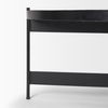 Wade Travertine Marble with Matte Black Metal Coffee Tables thumbnail 10