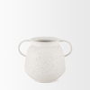 Treva Small White with Black Speckles Metal Vase thumbnail 4