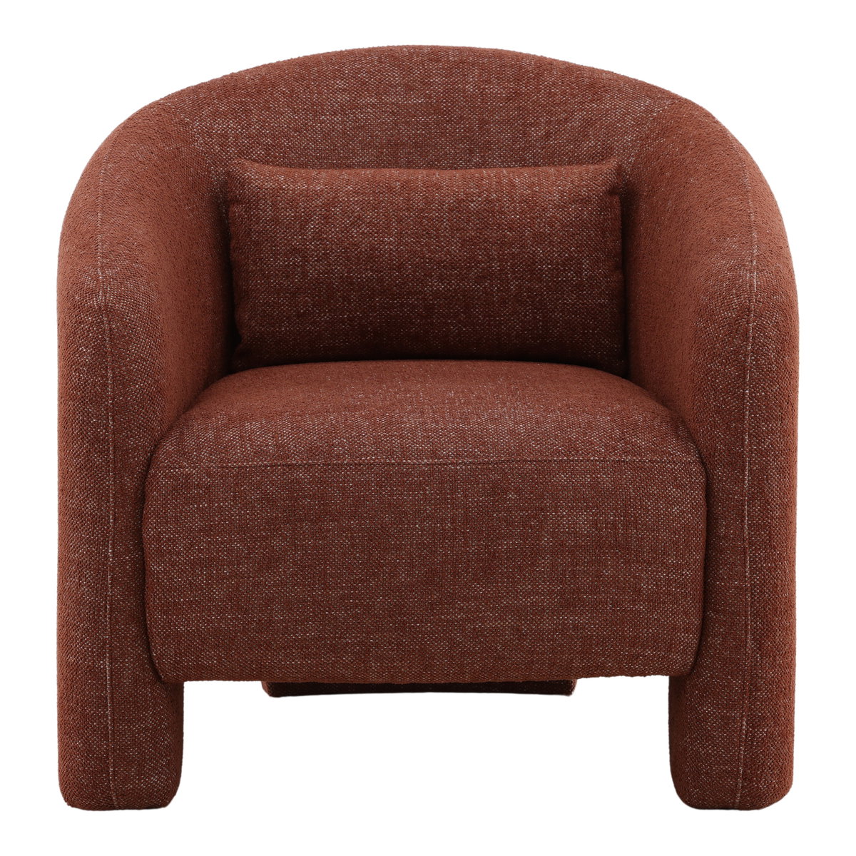 Haywood Occasional Chair Rust, Accent Chair by Dovetail, 32" width x 29.7" height x 35.5" depth View 2