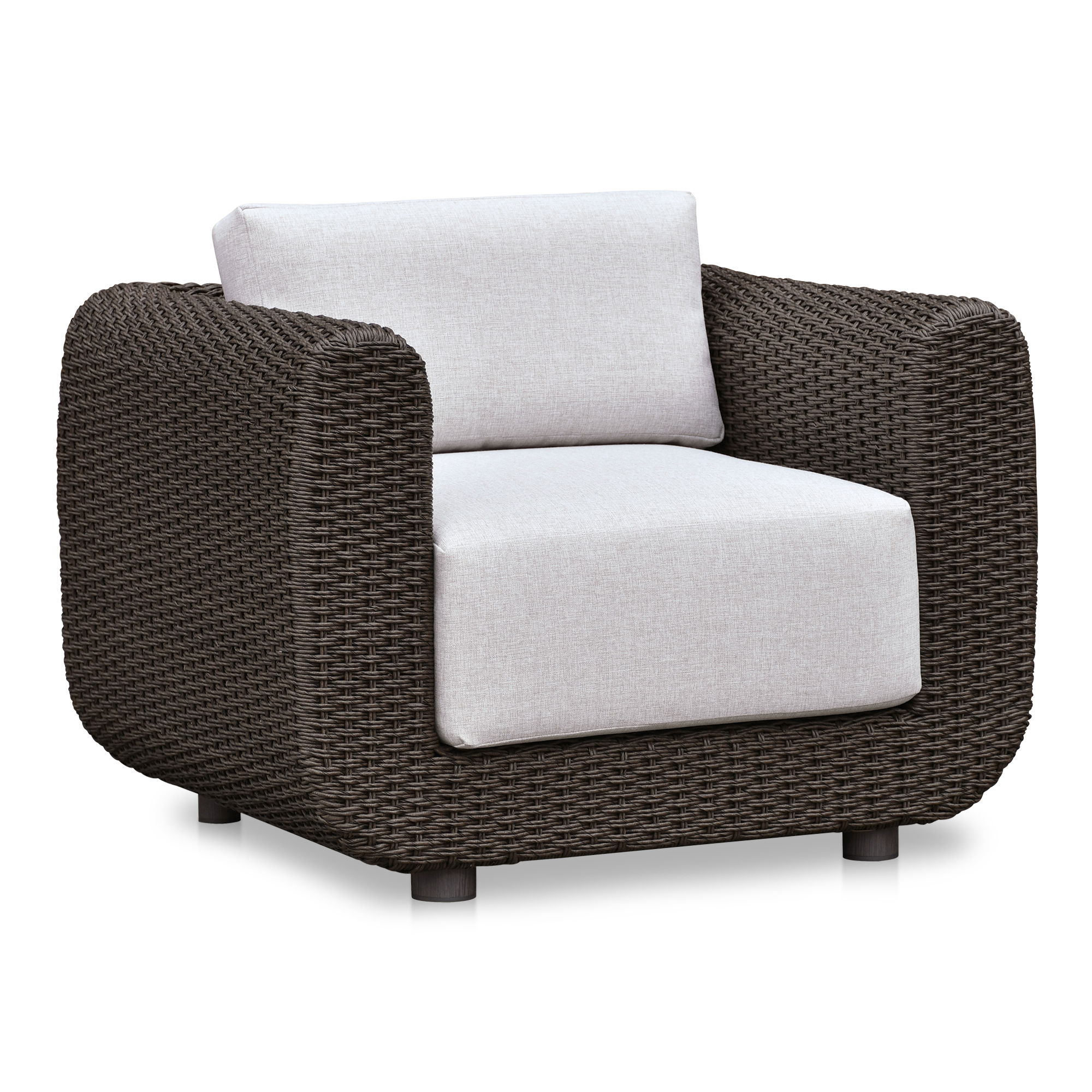 Soma Outdoor Accent Chair Dark Brown large image 