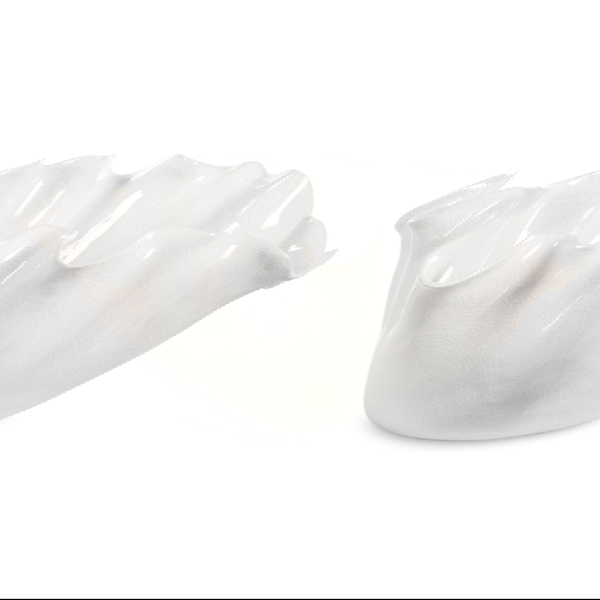 Ruffle White Bloom Bowl large image 