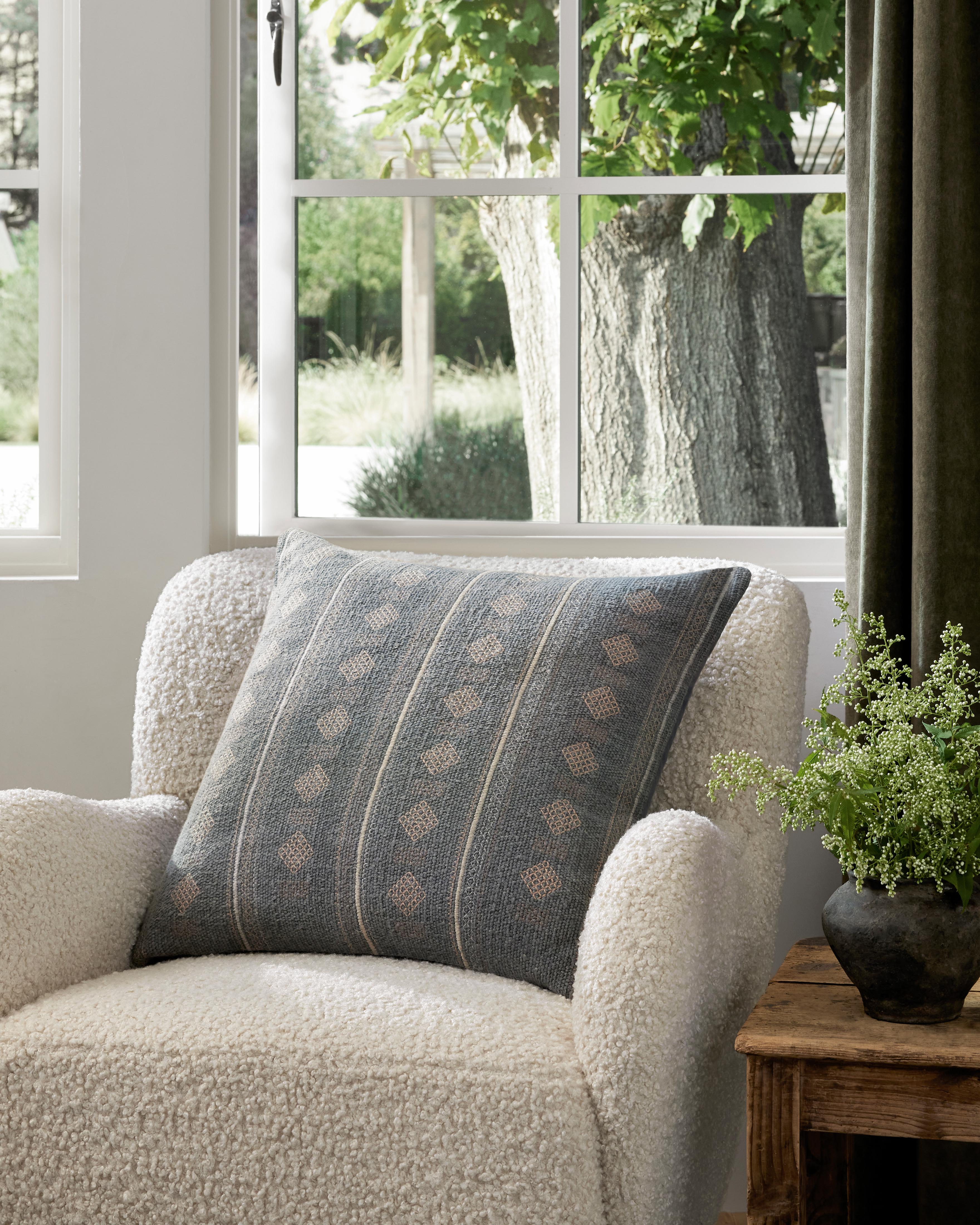 Amber Lewis x Loloi Pillows Pillow, Decorative Pillow, 22" length x 22" width View 2