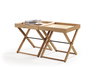 Teline Tray Table, Caramelized, Side & End Table by Greenington, 19" length x 19" width x 21" height thumbnail 2