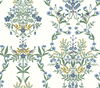 Luxembourg White & Blue Wallpaper, by York Wall, 27' length x 2'3" width x 0.02" depth thumbnail 1