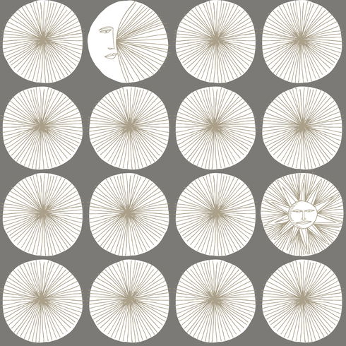 Soho Starburst Grey Peel & Stick Wallpaper