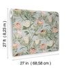 Protea Dusty Blue & Coral Wallpaper thumbnail 8