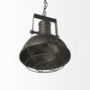 Zaio 12.5Lx 12.5W x 18.5H Weathered Antique Gold Metal Caged Bulb Pendant Light thumbnail 5