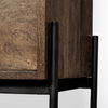Glenn V 56L x 17W Dark Brown Wood with Cream Fabric Seat, 3 Drawers Hall Tree, Entry & Hallway by Mercana, 55.5" length x 16.5" width x 70" height thumbnail 13
