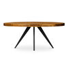 Parq Oval Dining Table Amber, by Moe's Home, 72" width x 30.5" height x 42.5" depth thumbnail 1