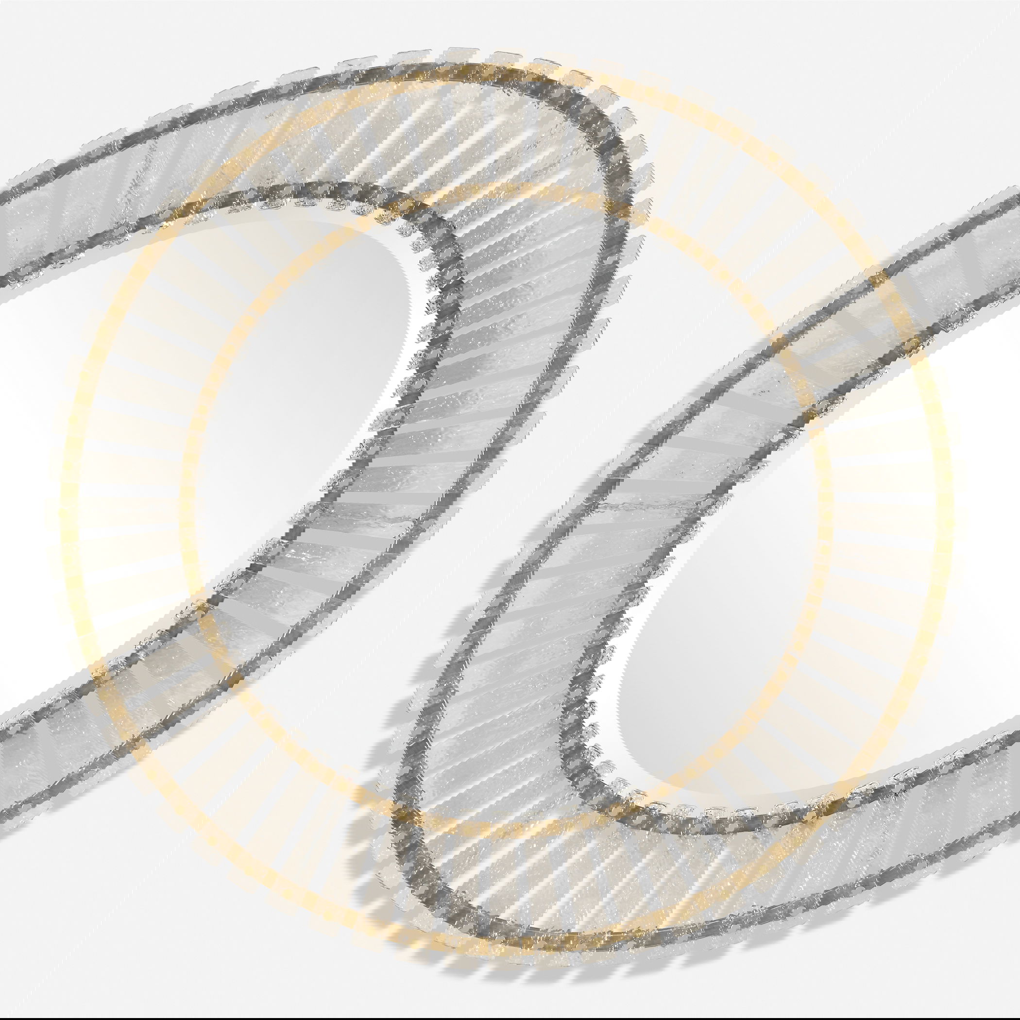 Denali Textured Glass Round Mirror, by Uttermost, 40.5" width x 40.5" height x 2" depth View 1